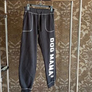 Dog Mama 3 sweat pants. Women’s medium